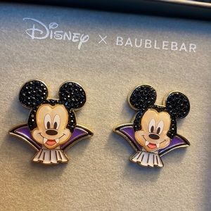 Mickey Mouse vampire Disney Baublebar earrings for Halloween